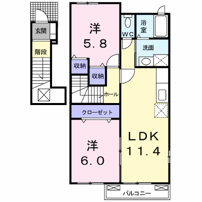 ウインターワルツＢ 201【管理NO：1-014661202-02010】 ★家具家電は申し込み後に搬入します★ ★2026年09月下旬入居可能★の物件画像