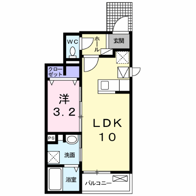カーサ　コルディアーレ　Ａ 101【管理NO：1-021414501-01010】 ★家具家電は申し込み後に搬入します★の物件画像