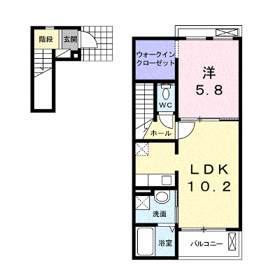 エスマルテ　Ｃ棟 203【管理NO：1-018758203-02030】 ★家具家電は申し込み後に搬入します★の物件画像