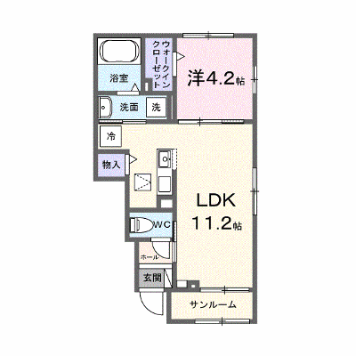 サウス・リモンＥ 102【管理NO：1-028748601-01020】 ★家具家電は申し込み後に搬入します★ ★2026年12月上旬入居可能★の物件画像