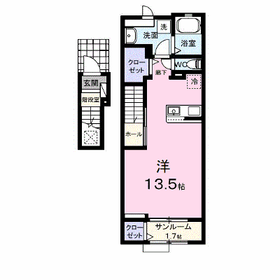 レンジ　雄町 203【管理NO：1-028648101-02030】 ★家具家電は申し込み後に搬入します★ ★2026年12月上旬入居可能★の物件画像