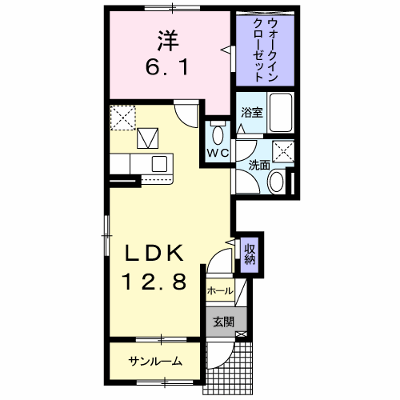 ヴィラ・ボナール 101【管理NO：1-025563801-01010】 ★家具家電は申し込み後に搬入します★ ★2026年08月中旬入居可能★の物件画像