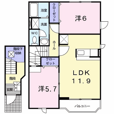 クレストールＳ・Ｓ・Ｋ・Ⅱ 202【管理NO：1-012293902-02020】 ★家具家電は申し込み後に搬入します★ ★2026年09月下旬入居可能★の物件画像