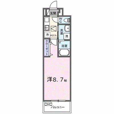 エスポワール鶴江　Ｃ 106【管理NO：1-027731301-01060】 ★家具家電は申し込み後に搬入します★ ★2026年08月下旬入居可能★の物件画像