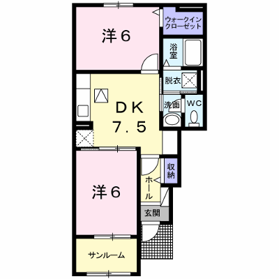 Ｓｕｎｎｙ　Ｈｏｕｓｅ　輝　Ｄ 102【管理NO：1-020368201-01020】 ★家具家電は申し込み後に搬入します★ ★2026年09月中旬入居可能★の物件画像