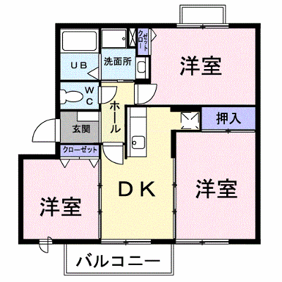 グランディスＢ 201【管理NO：1-007155102-02010】 ★家具家電は申し込み後に搬入します★の物件画像