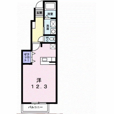 エレガンシアＢ 102【管理NO：1-014568702-01020】 ★家具家電は申し込み後に搬入します★の物件画像