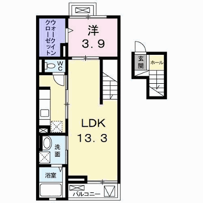 ワイツー・アパートメント 401【管理NO：1-021451401-04010】 ★家具家電は申し込み後に搬入します★ ★2026年09月中旬入居可能★の物件画像