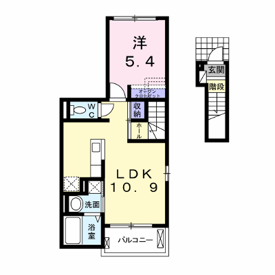 エル　フレールⅠ 201【管理NO：1-020548601-02010】 ★家具家電は申し込み後に搬入します★の物件画像