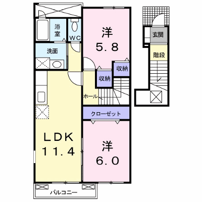 サニー・ハウス 205【管理NO：1-014875601-02040】 ★家具家電は申し込み後に搬入します★ ★2026年09月上旬入居可能★の物件画像