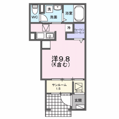 ルタン　ラシック 102【管理NO：1-027349201-01020】 ★家具家電は申し込み後に搬入します 2026年08月上旬入居可能の物件画像