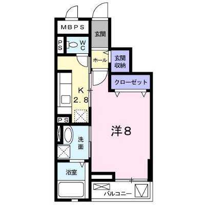 アンジュ　グリシーヌ 304【管理NO：1-019035201-03040】 ★家具家電は申し込み後に搬入します★ ★2026年08月上旬入居可能★の物件画像