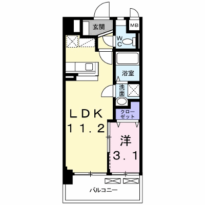 グローヴ・ガーデンＥ 808【管理NO：1-016538301-08080】 ★家具家電は申し込み後に搬入します★ ★2026年08月中旬入居可能★の物件画像