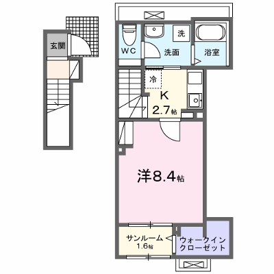 ジール二日市Ⅰ 202【管理NO：1-027501401-02020】 ★家具家電は申し込み後に搬入します★ ★2026年08月下旬入居可能★の物件画像