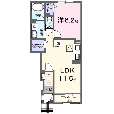 エクセラン　依井　Ａ 103【管理NO：1-027432701-01030】 ★家具家電は申し込み後に搬入します★ ★2026年09月中旬入居可能★の物件画像