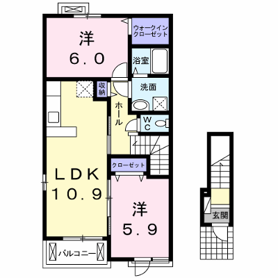 シオンⅢ 201【管理NO：1-020338201-02010】 ★家具家電は申し込み後に搬入します 2026年09月中旬入居可能の物件画像