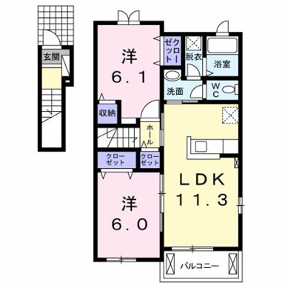 フォレストーリー　Ⅰ 201【管理NO：1-024335101-02010】 ★家具家電は申し込み後に搬入します★ ★2026年09月中旬入居可能★の物件画像