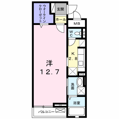 フォレスタ　あけぼの 205【管理NO：1-016450301-02050】 ★家具家電は申し込み後に搬入します★ ★2026年09月中旬入居可能★の物件画像