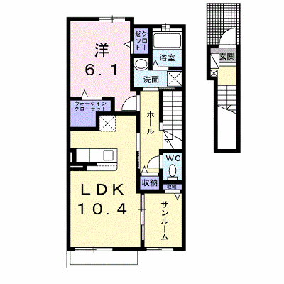 レジェンドⅥ 203【管理NO：1-026616701-02030】 ★家具家電は申し込み後に搬入します★ ★2026年09月中旬入居可能★の物件画像