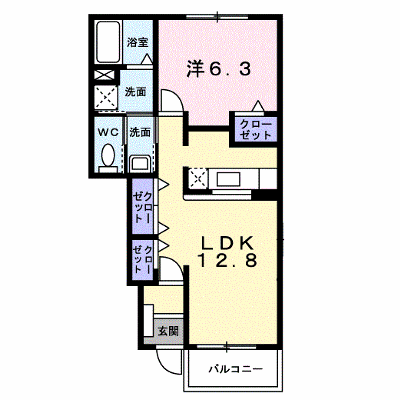 エンゼルコートⅡ 102【管理NO：1-013200702-01020】 ★家具家電は申し込み後に搬入します★ ★2026年09月中旬入居可能★の物件画像