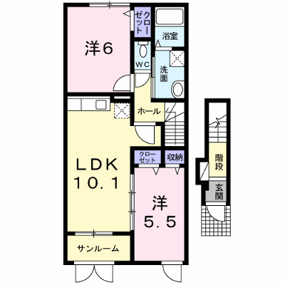 秋桜　２０１１　Ａ 204【管理NO：1-017746801-02040】 ★家具家電は申し込み後に搬入します★ ★2026年09月中旬入居可能★の物件画像