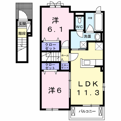 プレミアコート 201【管理NO：1-021395001-02010】 ★家具家電は申し込み後に搬入します★ ★2026年08月下旬入居可能★の物件画像