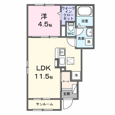 ウエストヒルズパーク　１ 101【管理NO：1-028853801-01010】 ★家具家電は申し込み後に搬入します★ ★2027年02月上旬入居可能★の物件画像