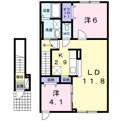 カーサ　プラシード 203【管理NO：1-017522201-02030】 ★家具家電は申し込み後に搬入します★の物件画像