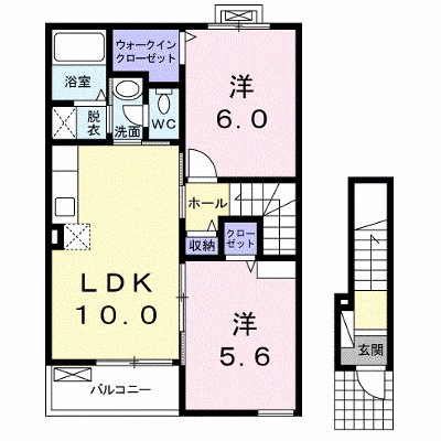 プラシード 203【管理NO：1-018645101-02030】 ★家具家電は申し込み後に搬入します★ ★2026年08月中旬入居可能★の物件画像