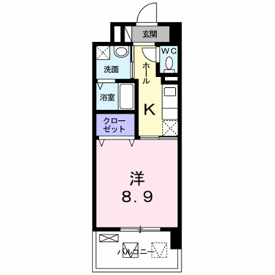 ラ・ルーチェＫ 405【管理NO：1-022934901-04050】 ★家具家電は申し込み後に搬入します★ ★2026年10月中旬入居可能★の物件画像