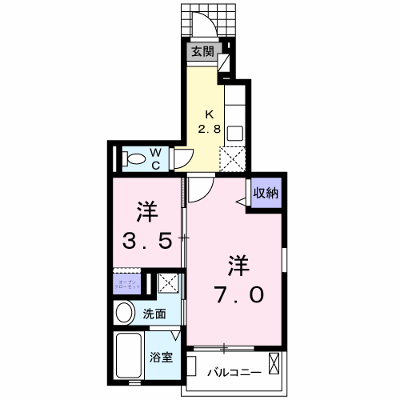 コリーヌ　Ⅱ 101【管理NO：1-018906501-01010】 ★家具家電は申し込み後に搬入します★ ★2026年08月中旬入居可能★の物件画像