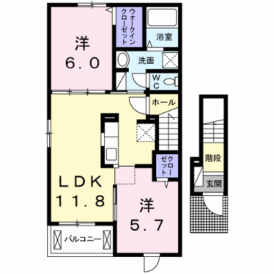 オリゾンⅠ 201【管理NO：1-021150201-02010】 ★家具家電は申し込み後に搬入します★ ★2026年08月下旬入居可能★の物件画像
