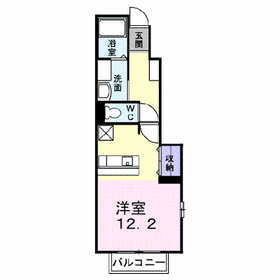 フレーズⅤ 101【管理NO：1-013576101-01010】 ★家具家電は申し込み後に搬入します★の物件画像