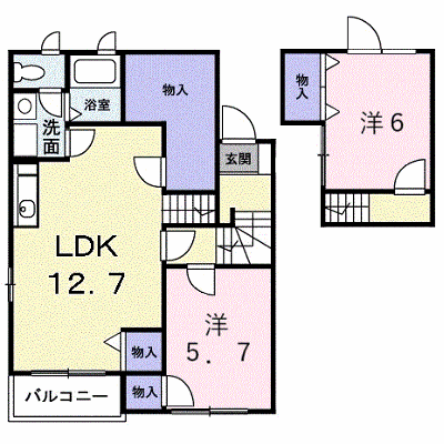 プリムローズＡ 203【管理NO：1-012150901-02030】 ★家具家電は申し込み後に搬入します★ ★2026年09月中旬入居可能★の物件画像