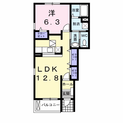 パルティール 101【管理NO：1-014165901-01010】 ★家具家電は申し込み後に搬入します★ ★2026年09月中旬入居可能★の物件画像