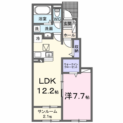 シュティル　ハイム　Ⅰ 103【管理NO：1-027239501-01030】 ★家具家電は申し込み後に搬入します★の物件画像