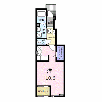 プラシードＵⅡ 102【管理NO：1-026038201-01020】 ★家具家電は申し込み後に搬入します★の物件画像
