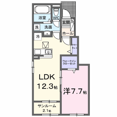 ミント 103【管理NO：1-027442201-01030】 ★家具家電は申し込み後に搬入します★の物件画像