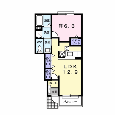 ブローテ 102【管理NO：1-015006401-01020】 ★家具家電は申し込み後に搬入します★ ★2026年10月中旬入居可能★の物件画像