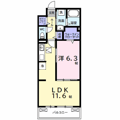 ルポン　ボヌール 102【管理NO：1-028588101-01020】 ★家具家電は申し込み後に搬入します★ ★2026年08月下旬入居可能★の物件画像