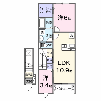 プレミアコート佐倉中央 203【管理NO：1-028707501-02030】 ★家具家電は申し込み後に搬入します★ ★2026年10月上旬入居可能★の物件画像