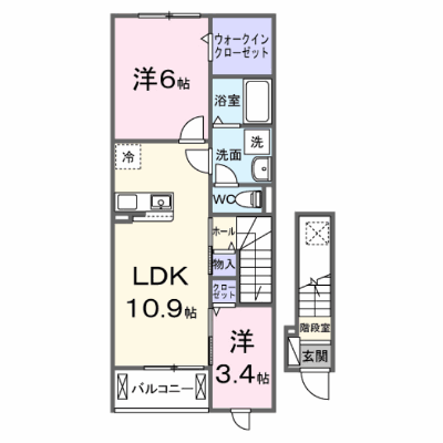 プレミアコート佐倉中央 202【管理NO：1-028707501-02020】 ★家具家電は申し込み後に搬入します★ ★2026年10月上旬入居可能★の物件画像