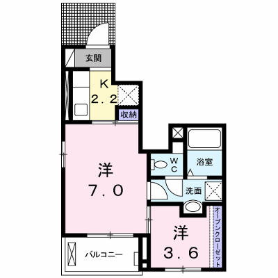 サンパティークⅡ 104【管理NO：1-020236201-01040】 ★家具家電は申し込み後に搬入します★ ★2026年08月中旬入居可能★の物件画像