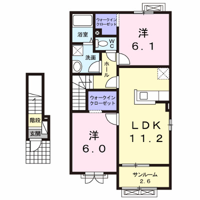 ル　クール 205【管理NO：1-019373901-02050】 ★家具家電は申し込み後に搬入します★ ★2026年08月中旬入居可能★の物件画像