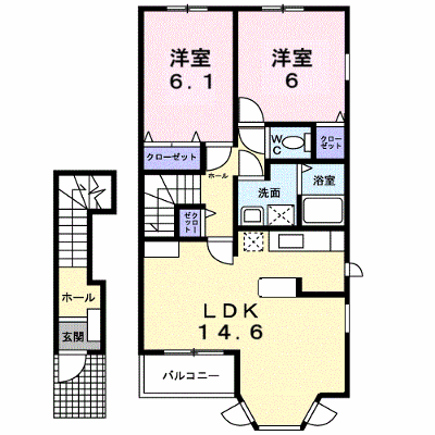 クレールメゾン 204【管理NO：1-013467801-02040】 ★家具家電は申し込み後に搬入します★ ★2026年10月中旬入居可能★の物件画像