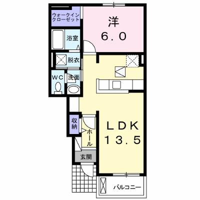 カンパーニュ和 102【管理NO：1-018740901-01020】 ★家具家電は申し込み後に搬入します★ ★2026年10月上旬入居可能★の物件画像