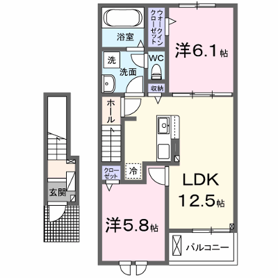エクセランテルミエールⅡ 202【管理NO：1-027601202-02020】 ★家具家電は申し込み後に搬入します 2026年08月下旬入居可能の物件画像