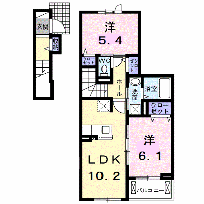 キングダムⅡ 202【管理NO：1-027205102-02020】 ★家具家電は申し込み後に搬入します 2026年08月中旬入居可能の物件画像