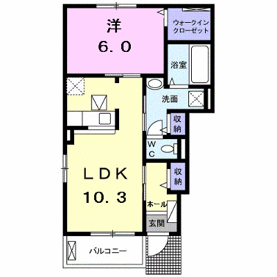 アベニール　Ａ 101【管理NO：1-024271101-01010】 ★家具家電は申し込み後に搬入します 2026年08月上旬入居可能の物件画像