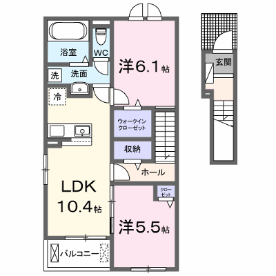 フォルム 206【管理NO：1-028186101-02050】 ★家具家電は申し込み後に搬入します 2026年10月上旬入居可能の物件画像